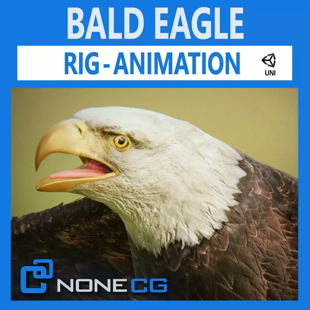 Bald Eagle v3 - Unity Low-poly 3D model