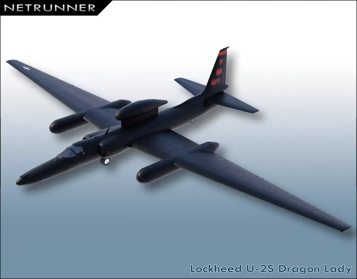 Lockheed U-2S Dragon Lady Low-poly 3D model