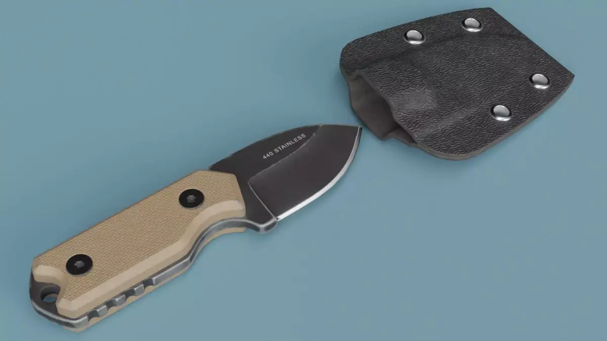 Neck Knife Boker Magnum Lil Friend Low-poly 3D model