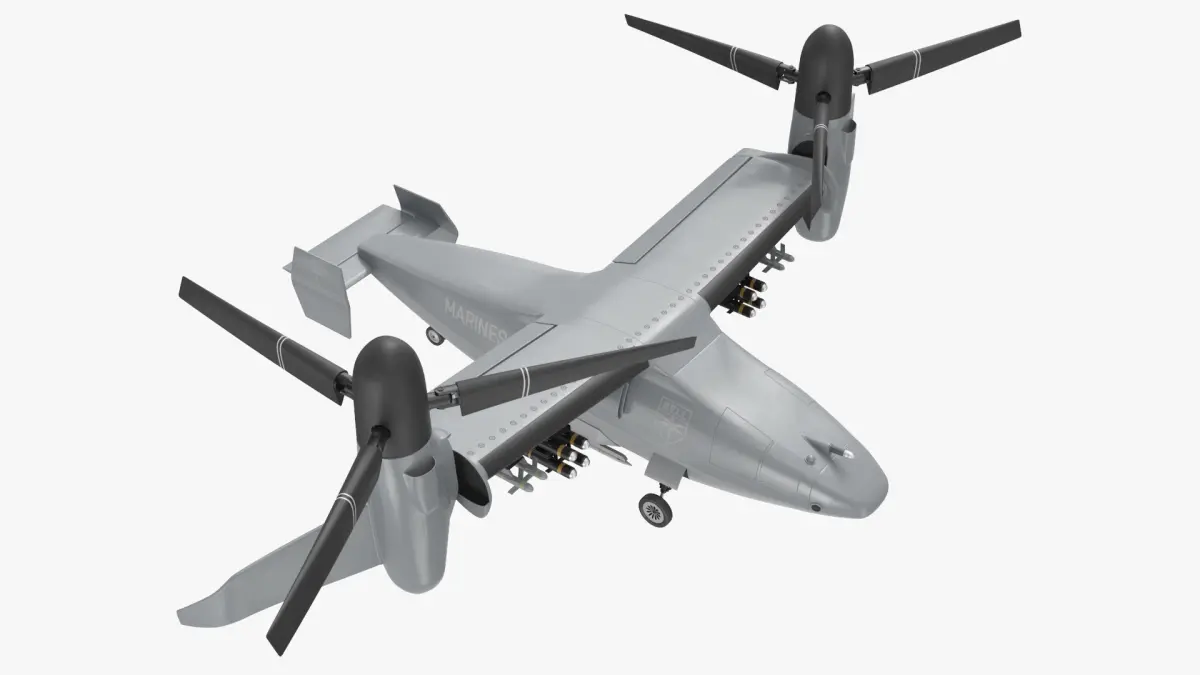 Bell V 247 Vigilant Combat Drone 3D model