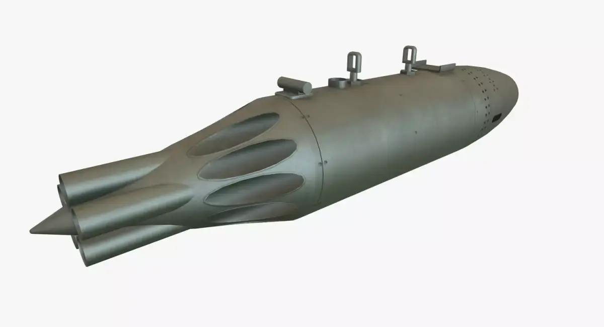Rocket Launcher UB-16-57UM Low-poly 3D model
