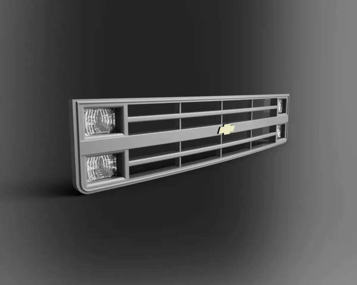 Front grille for Chevy GMC C10 1984 3D print model