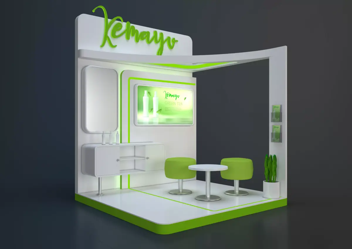 booth design 3D model