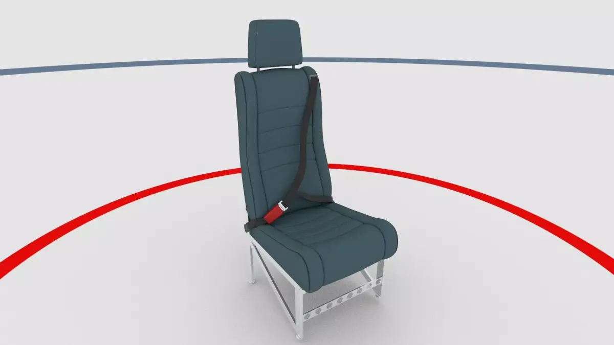 Seat with Seat Belt Game Ready - Unreal and Unity Low-poly 3D model