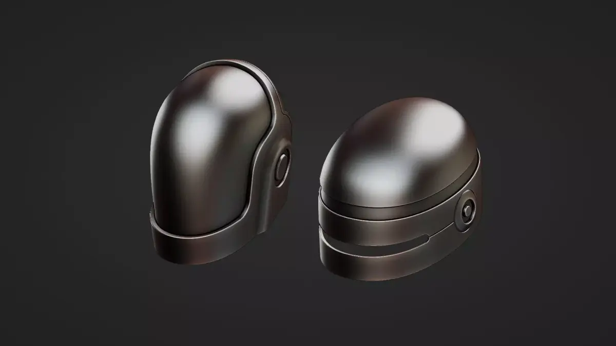 Robocop Duftpunk Helmets 3d model 3D model