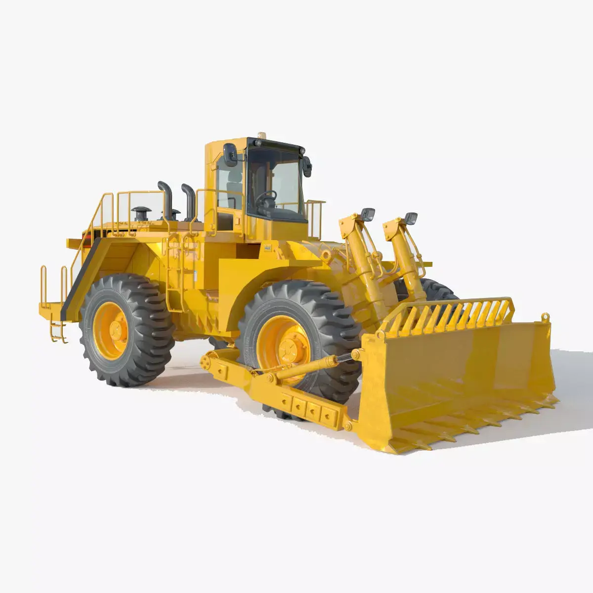Wheel Bull Dozer 3D model