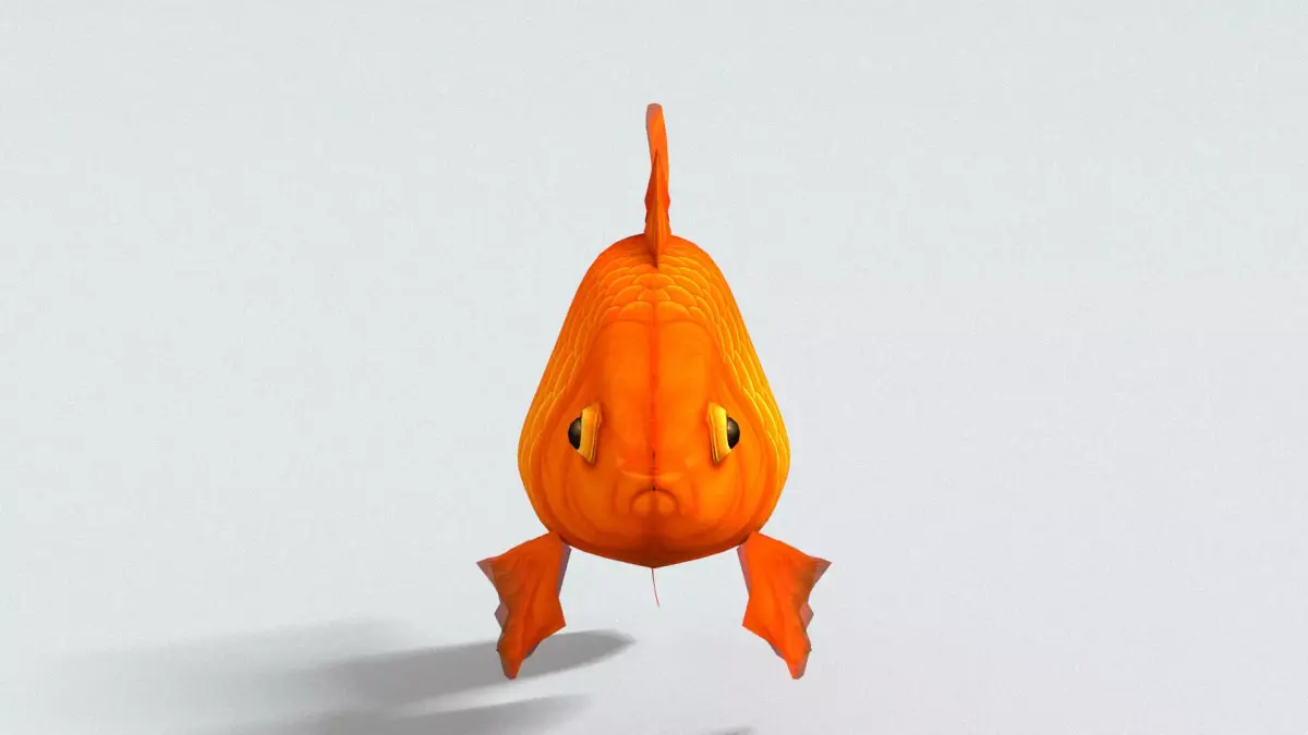 laos Goldfish Low-poly 3D model