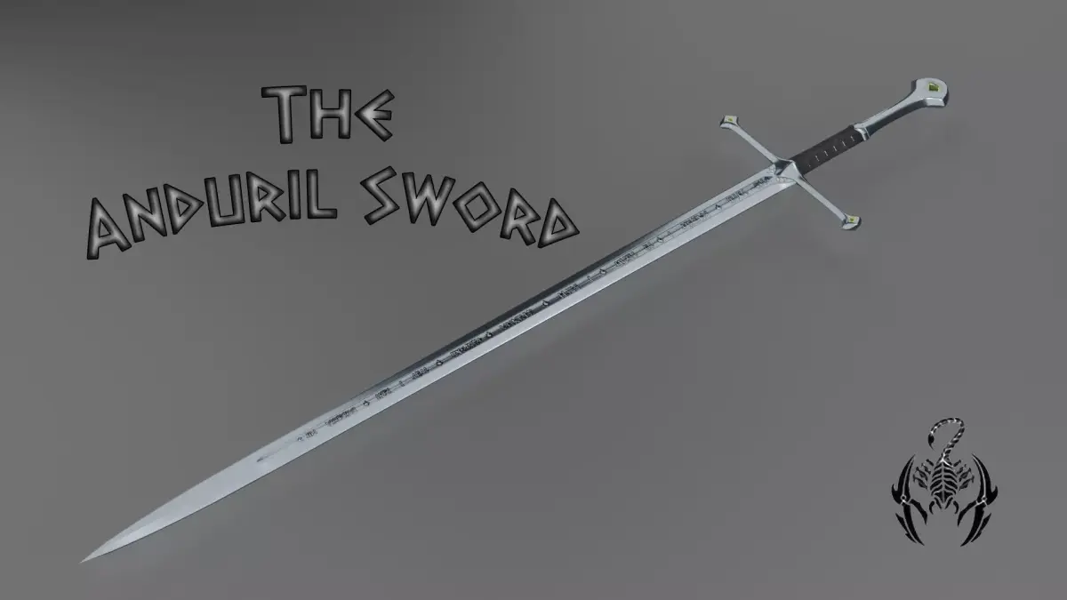 The Anduril Sword 3D model