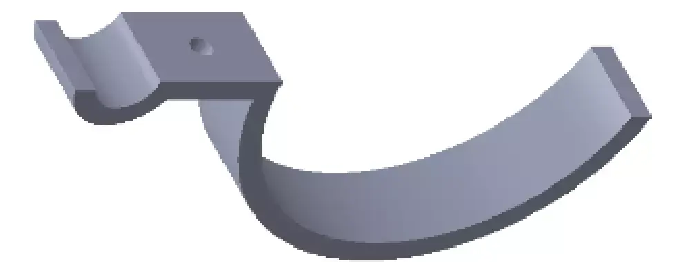 Left Air Tank Mounting Bracket 3D model
