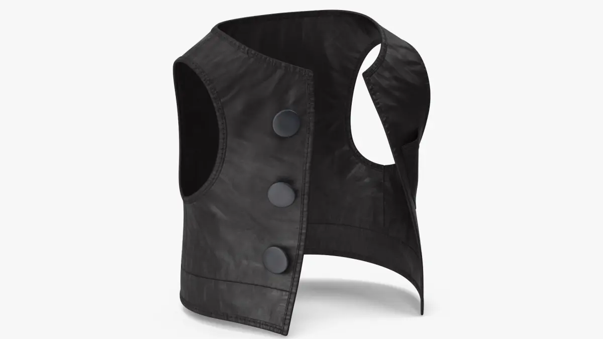 Cartoon Vest Black 3D model