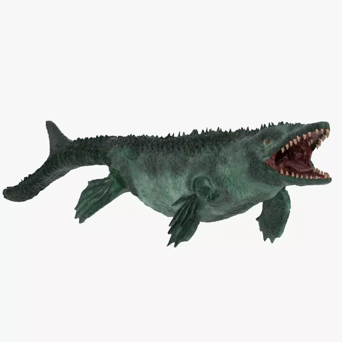 Mosasaur sea creature Low-poly 3D model