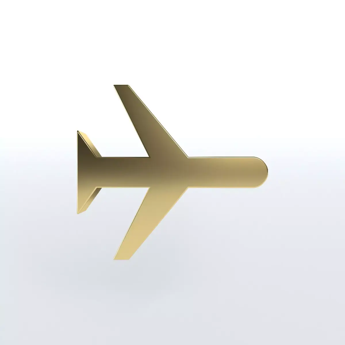 Airplane Mode Symbol v1 006 Low-poly 3D model
