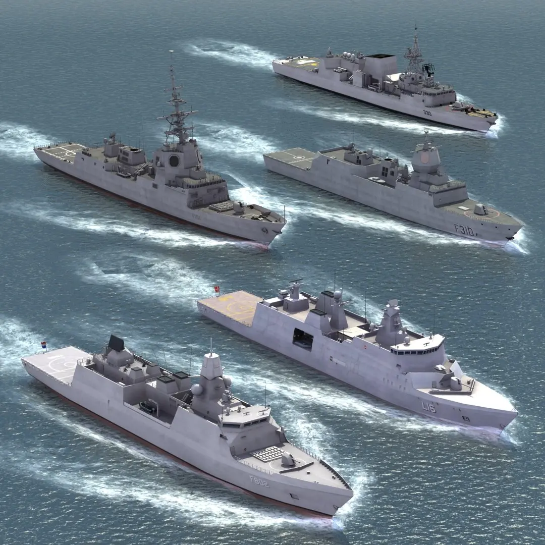 NATO WarShip Set01 3D model