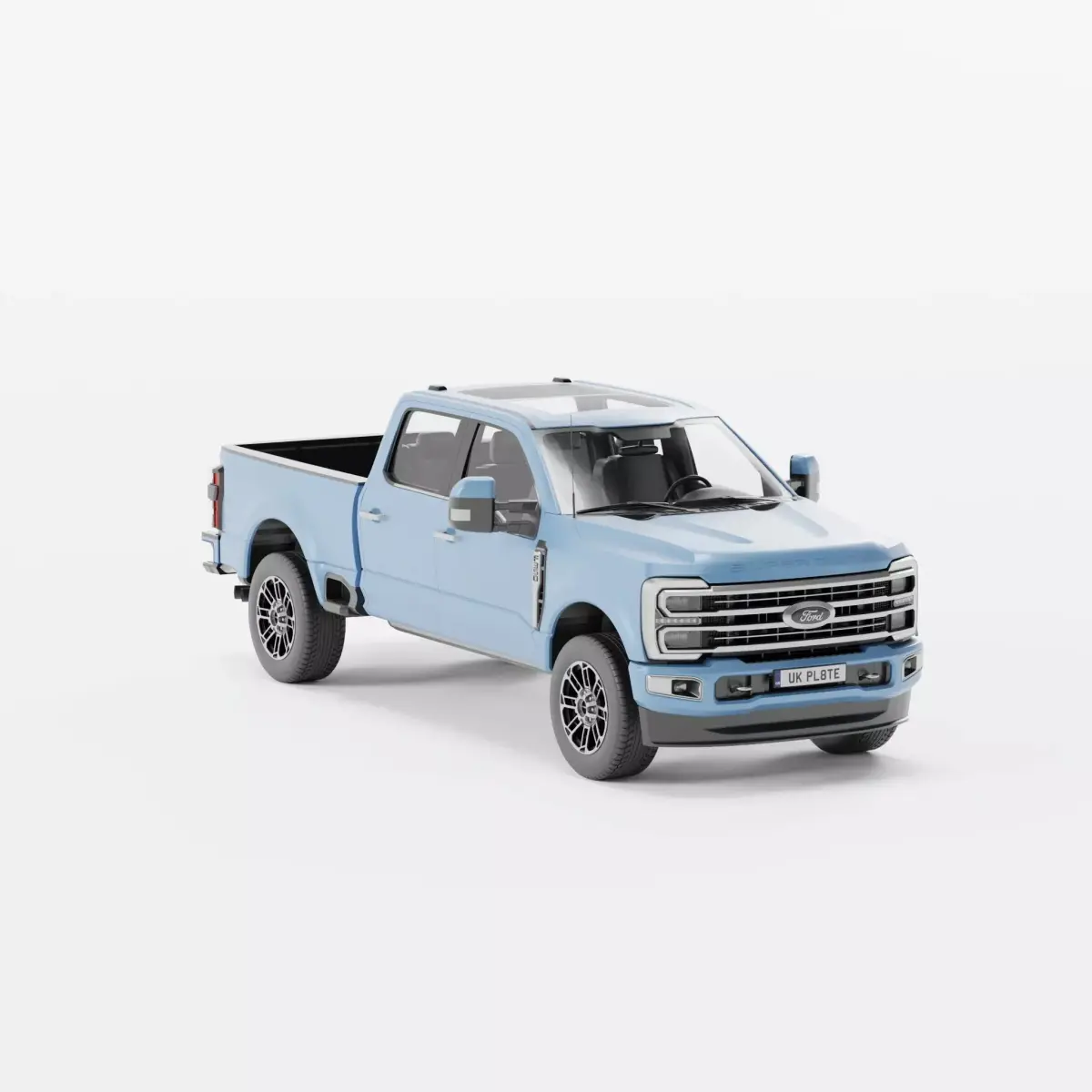 Ford F 350 Limited Edition 2024 Free low-poly 3D model