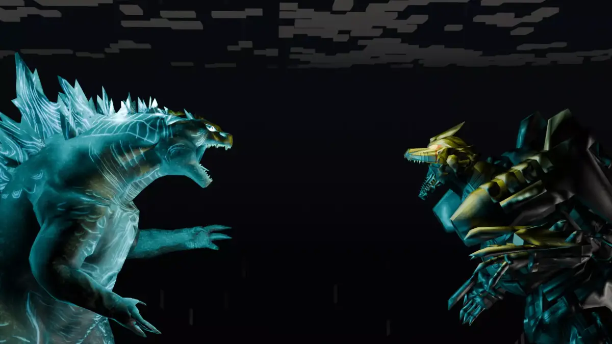 GODZILLA vs KIRYU Free low-poly 3D model