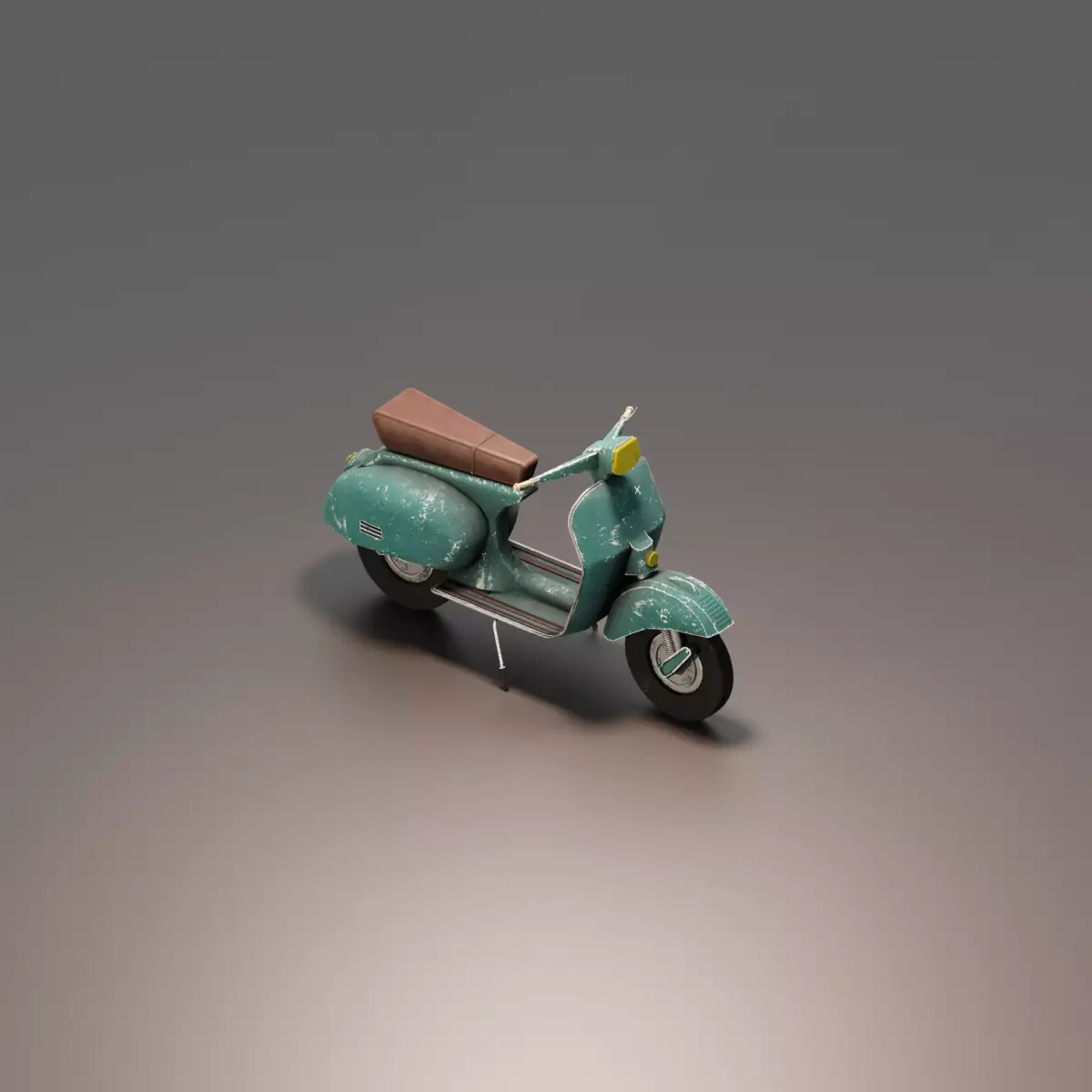 Vintage Piaggio Vespa Free low-poly 3D model