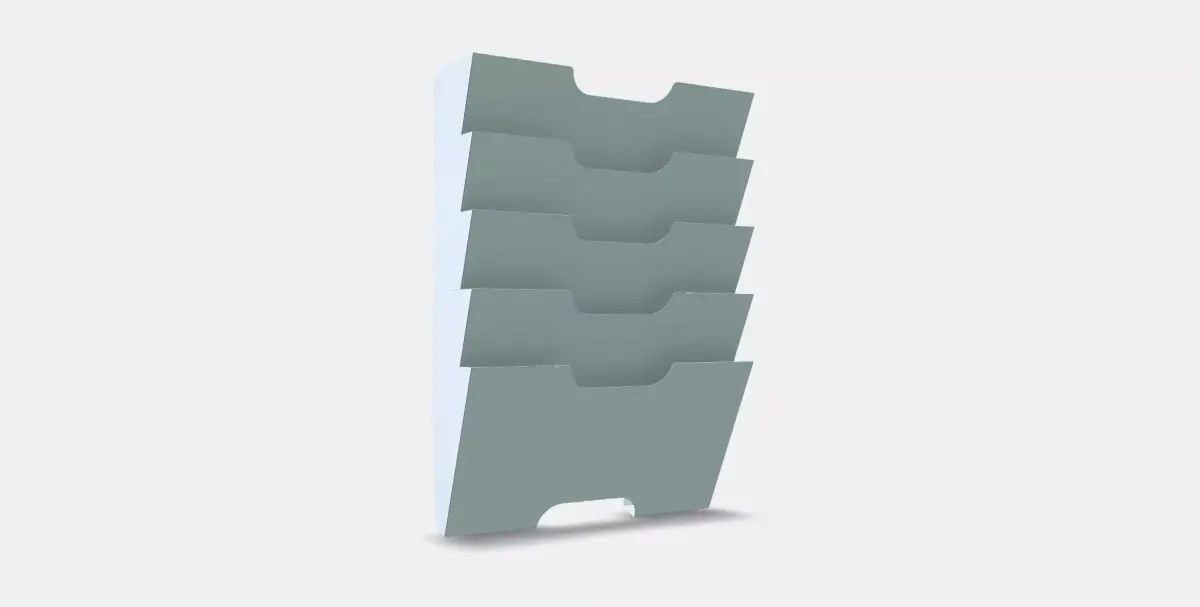 KVISSLE Wall magazine rack Low-poly 3D model