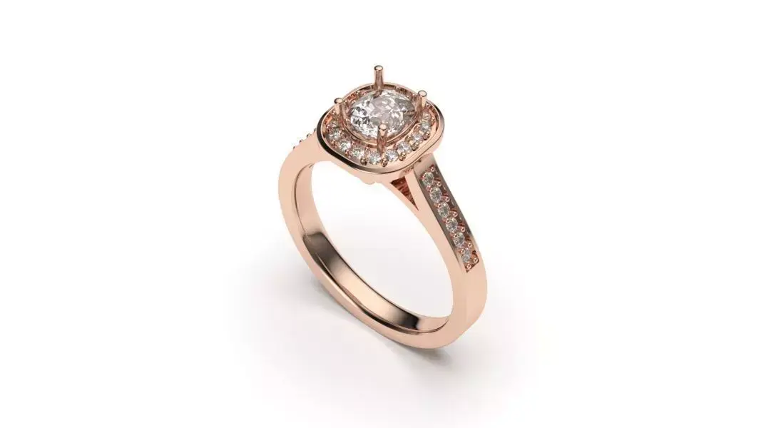 solitaire with ring sizes  8 part S13 3D print model