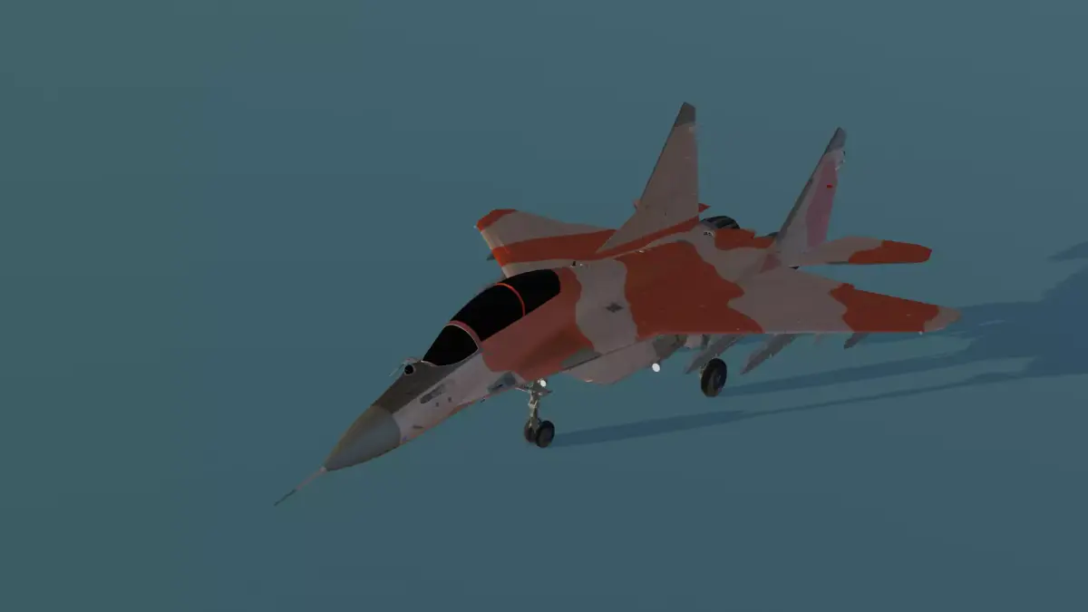 mig-35-fighter-jet Low-poly 3D model