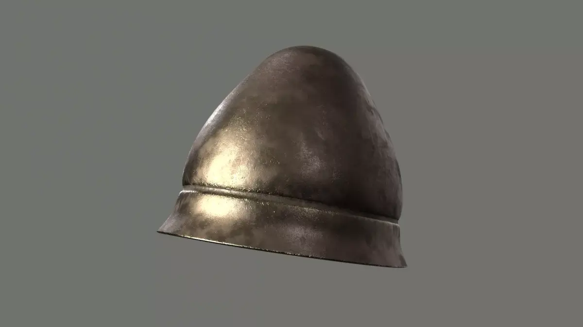 Pilos helmet - Greek Helmet Low-poly 3D model