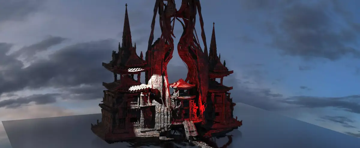 Ninja scroll underground Oni temple 3D model