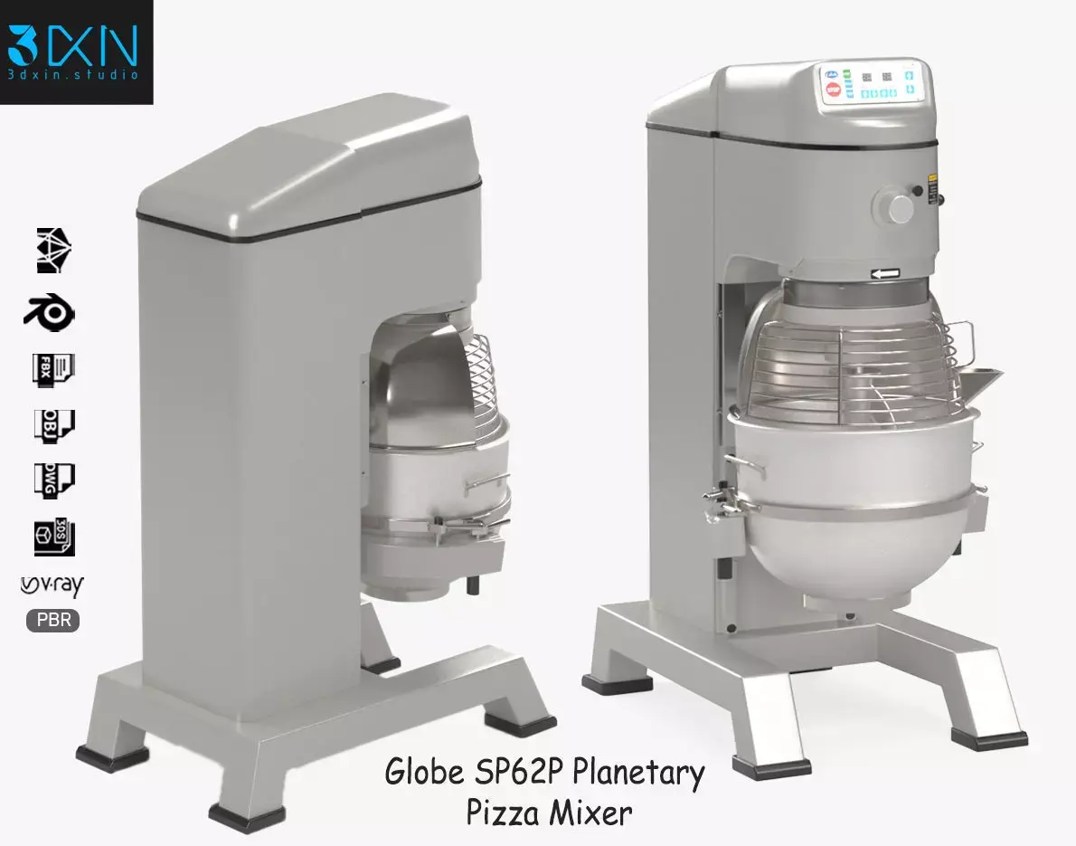 Globe SP62P Planetary Pizza Mixer 3D model