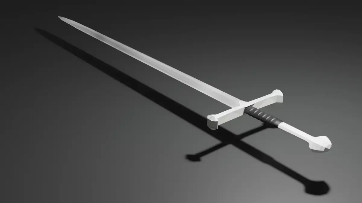 sword Free low-poly 3D model 6