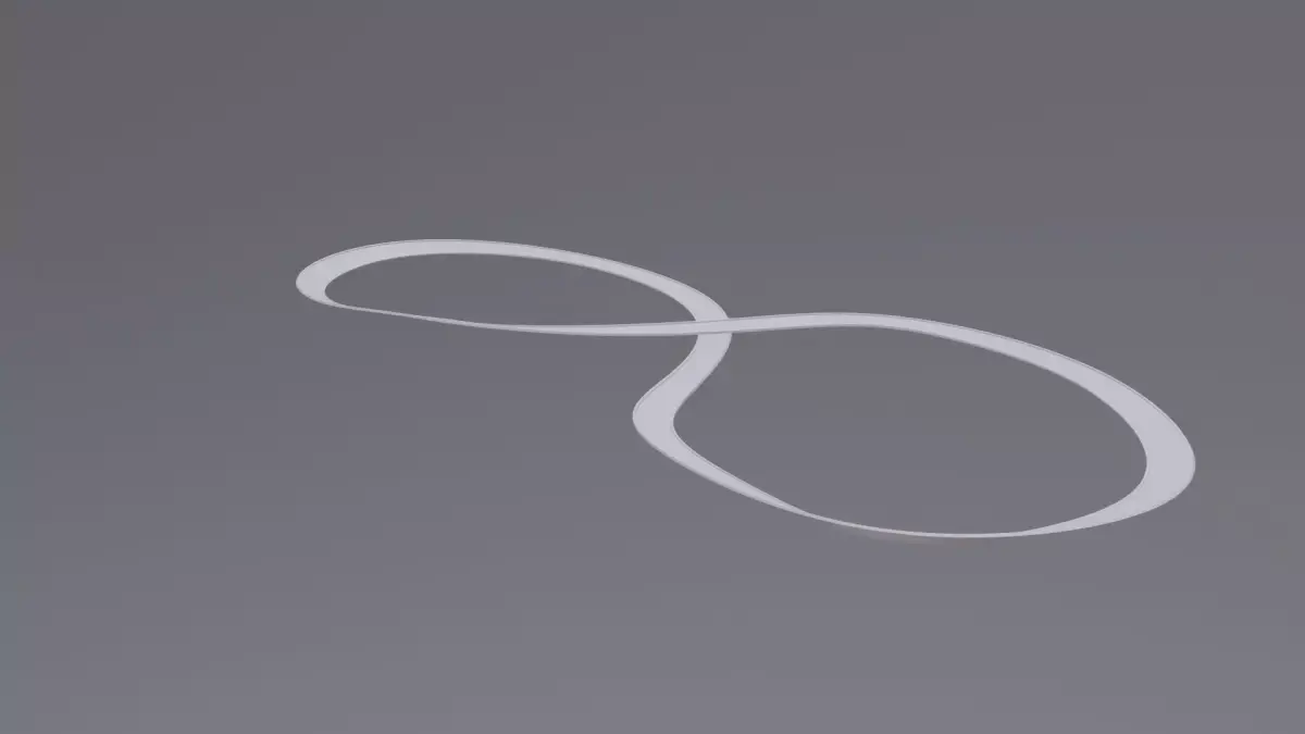 Acrobatic track Low-poly 3D model