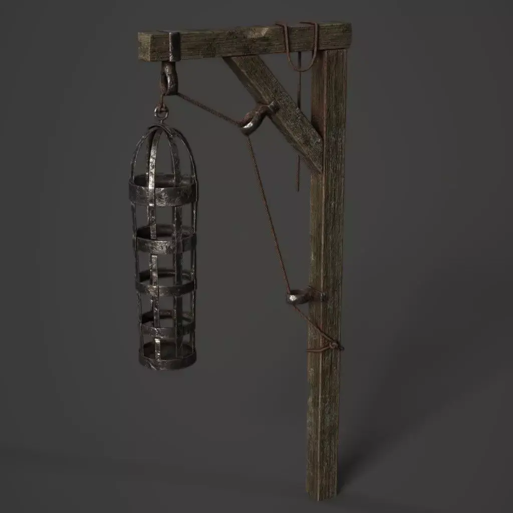 Gibbet Cage Low-poly 3D model