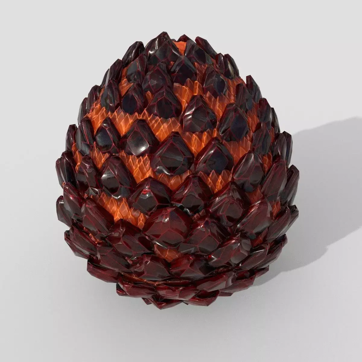 Dragon egg PBR low poly Low-poly 3D model