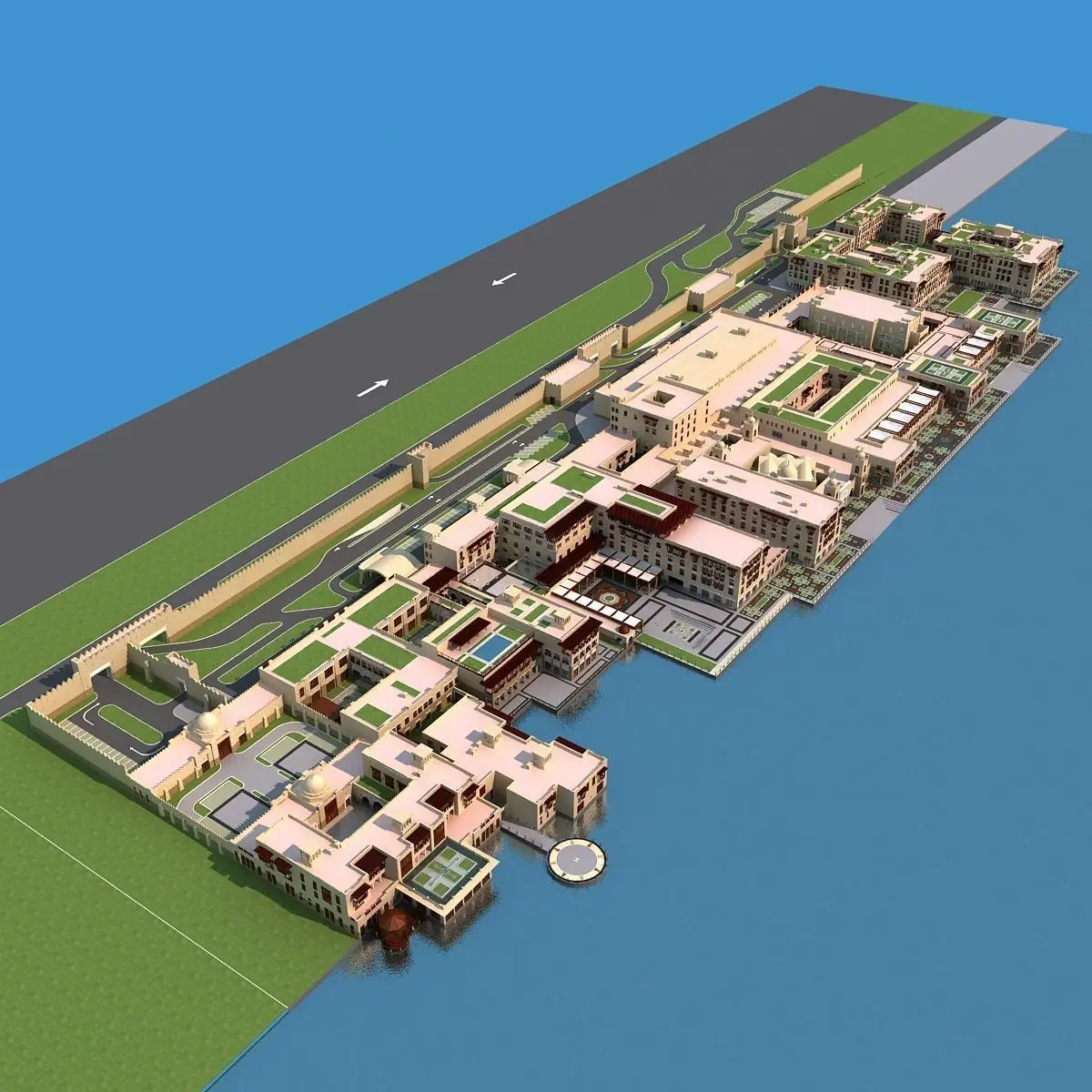 Dubai building 02 3D model