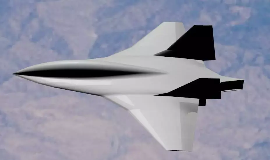 Boeing Hypersonic Valkyrie II  - Low Poly Low-poly 3D model