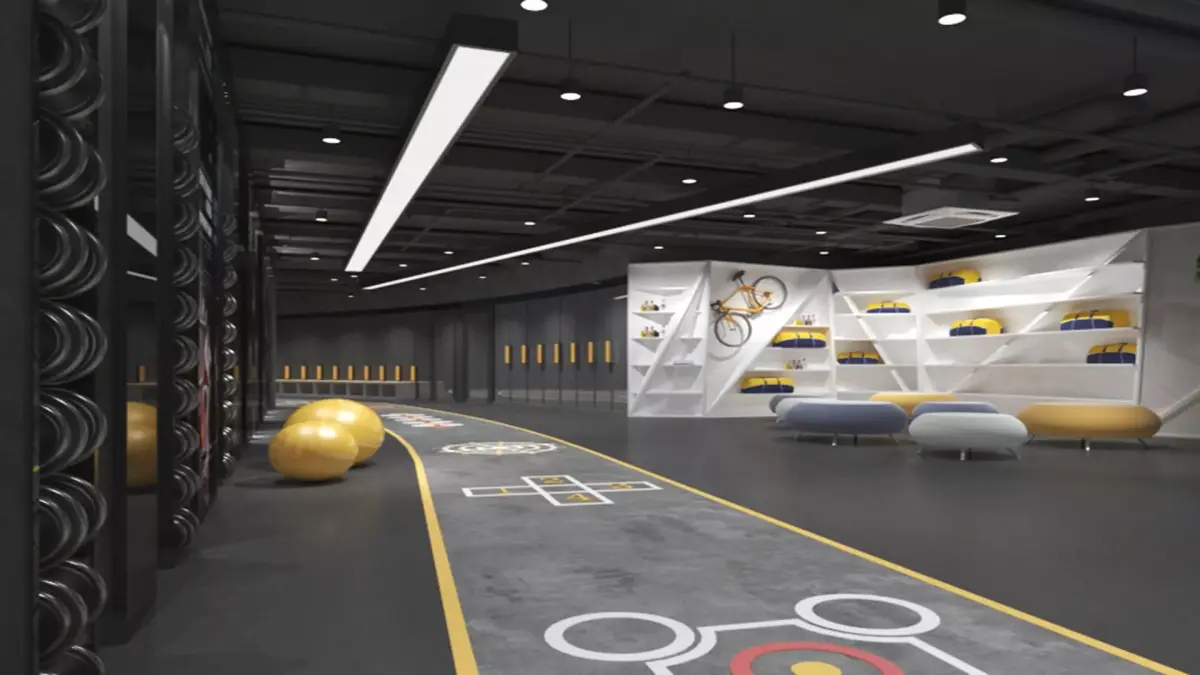 Gym Club 01 3D model
