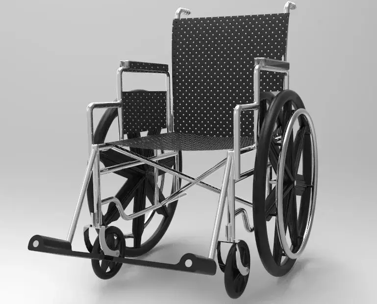 Wheelchair 3D model 3