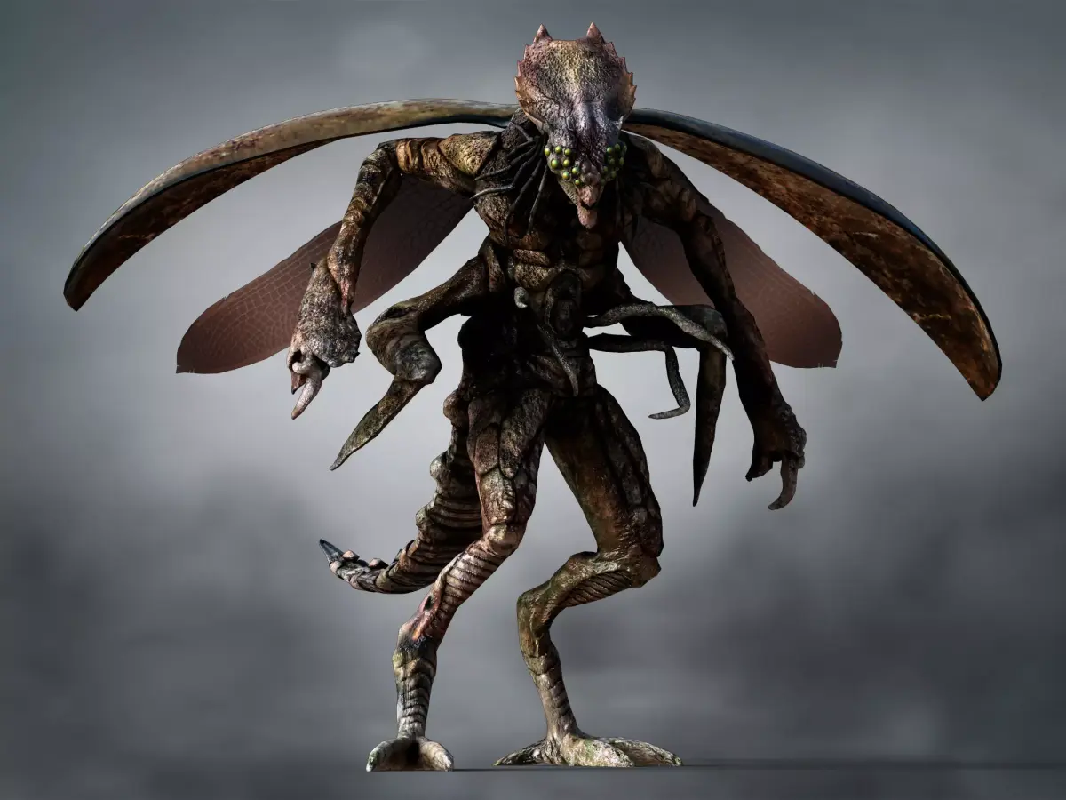 insectoid monster Low-poly 3D model