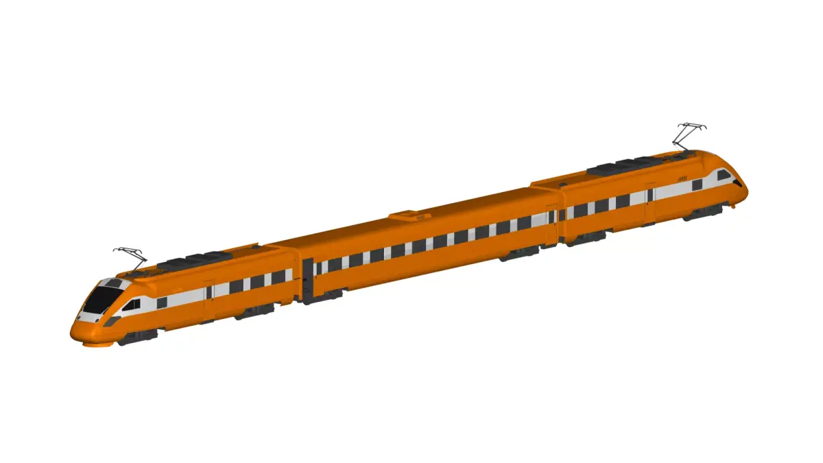Intercity Train 3D model