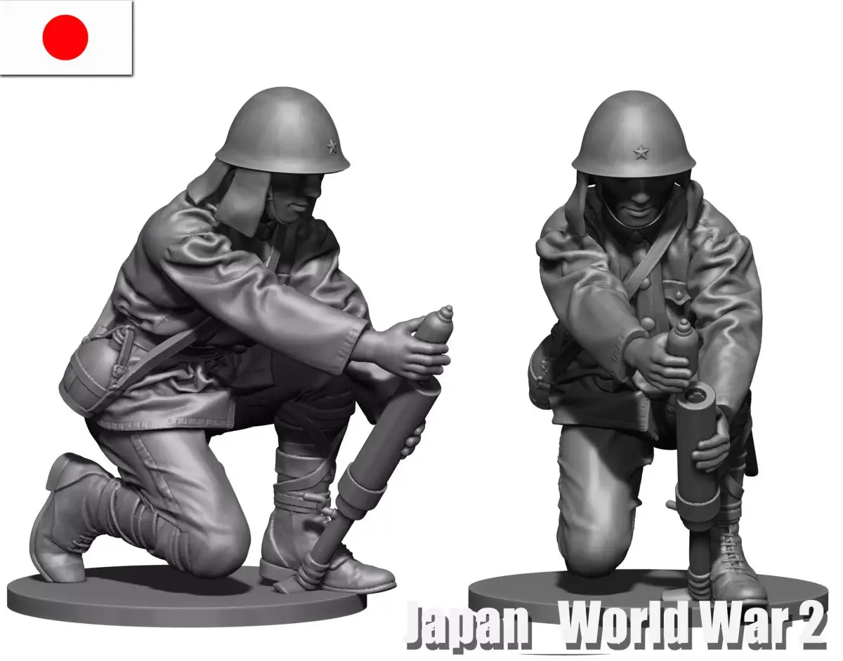 Japan soldier ww2 3D print model get