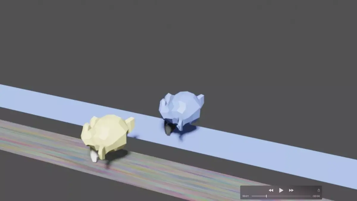 animated monkey blender you can customize everything Free low-poly 3D model