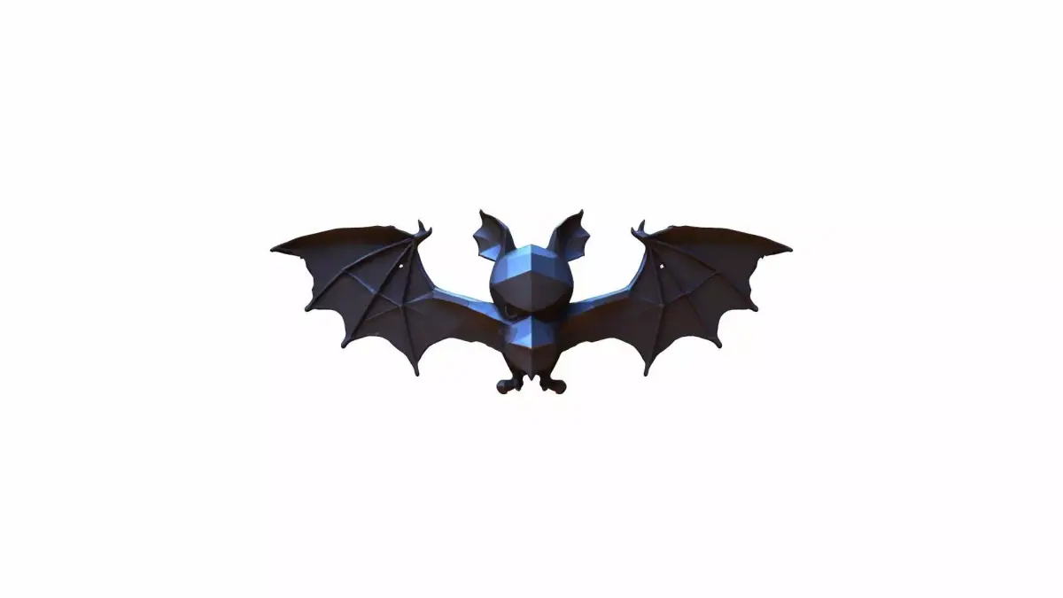 High 3d Render Animal Little Brown Bat Flying 3D model get
