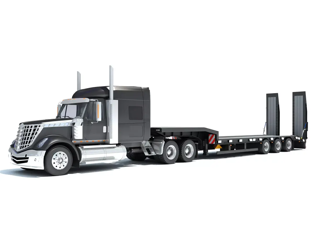 Lowboy Truck 3D model purchase