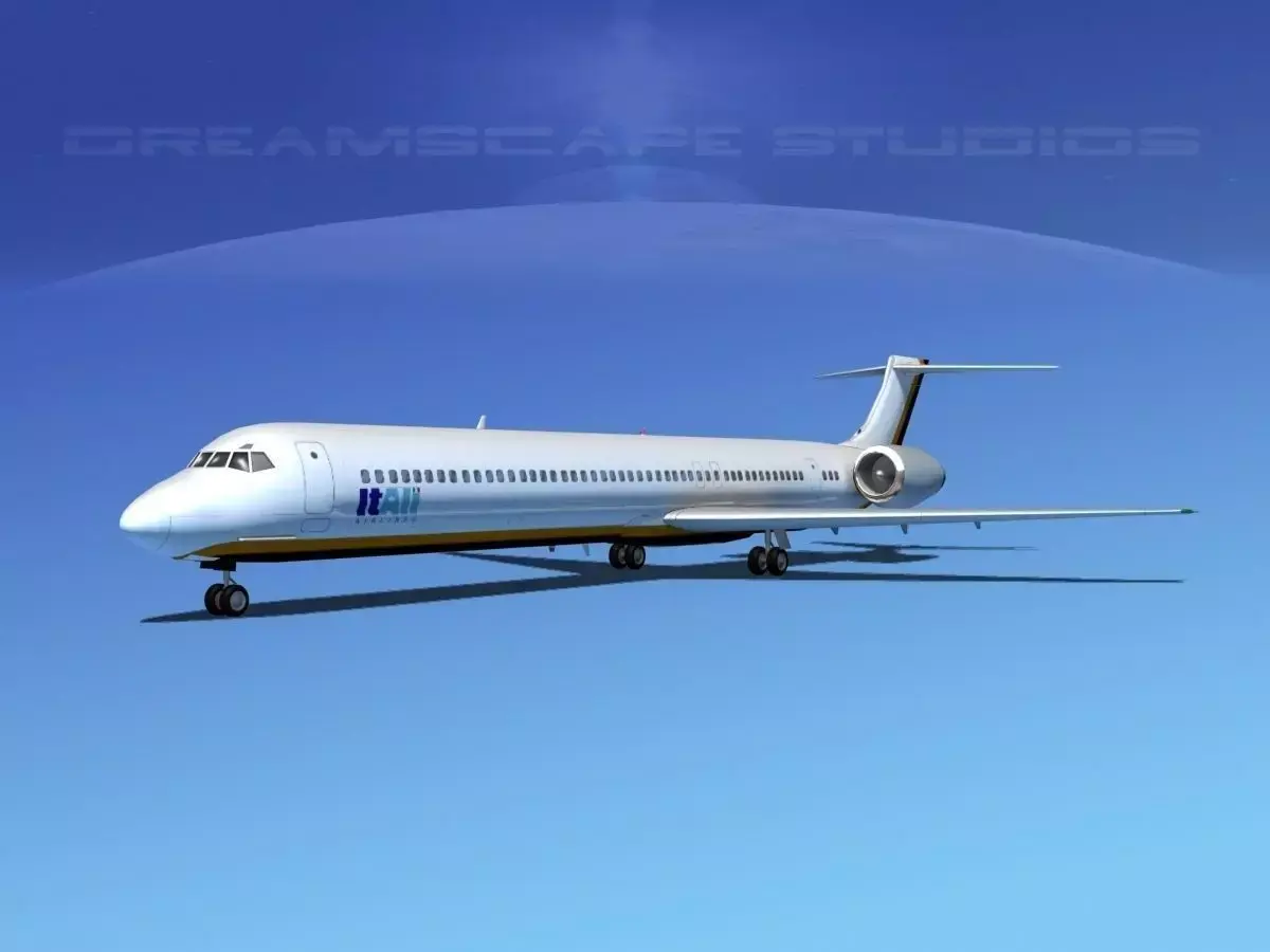 Douglas MD-80 Itali Airlines 2 3D model