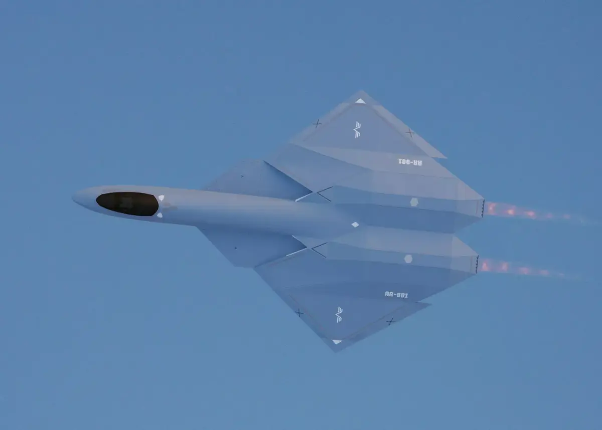 Arrow sixth generation stealth fighter jet 3D model