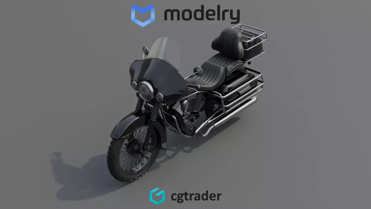 Touring Motorcycle 3D model buy