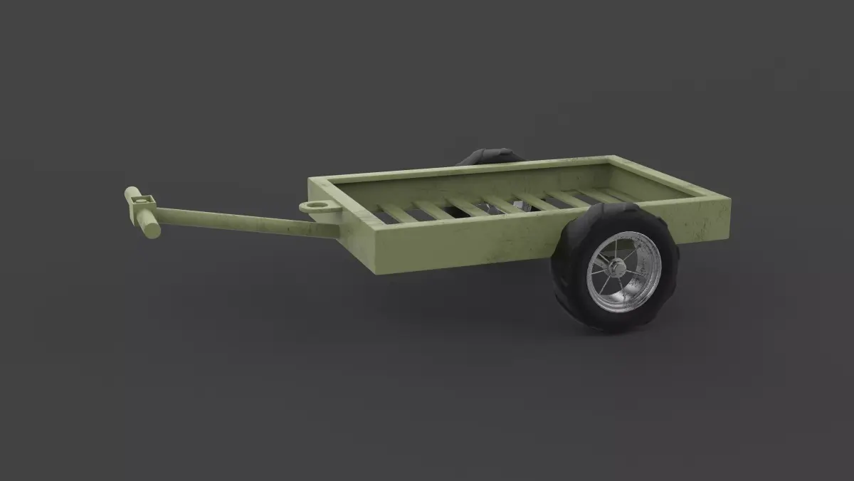 Hand Cart 3D model purchase
