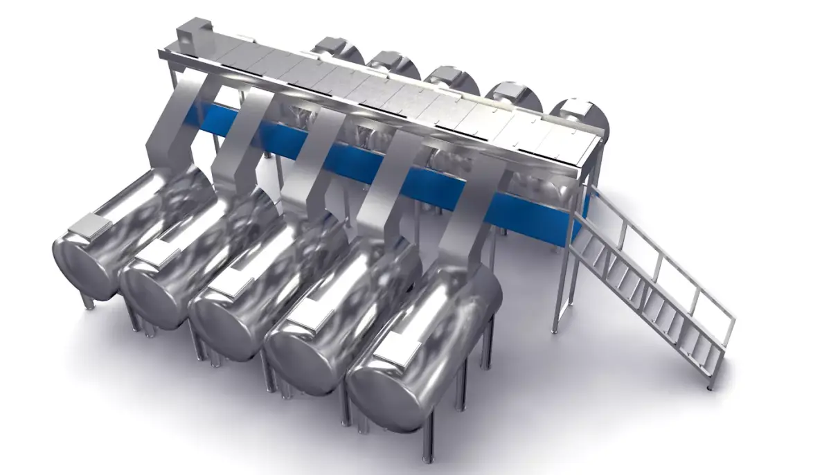 Oxidation Fermentation Unit Low-poly 3D model