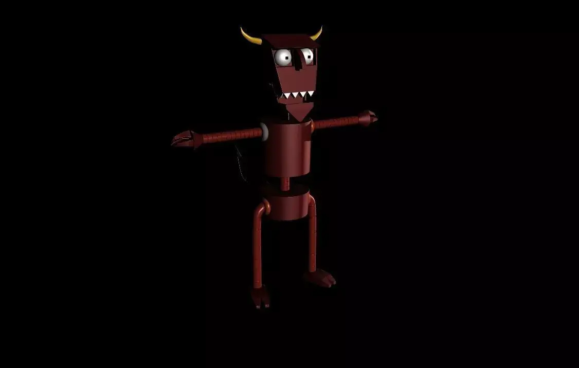 Devil Robot Futurama Low-poly 3D model