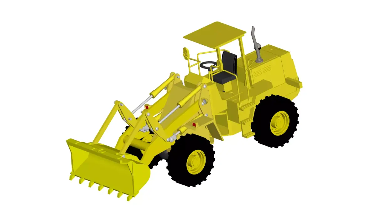 loder 3D model by truck-3d