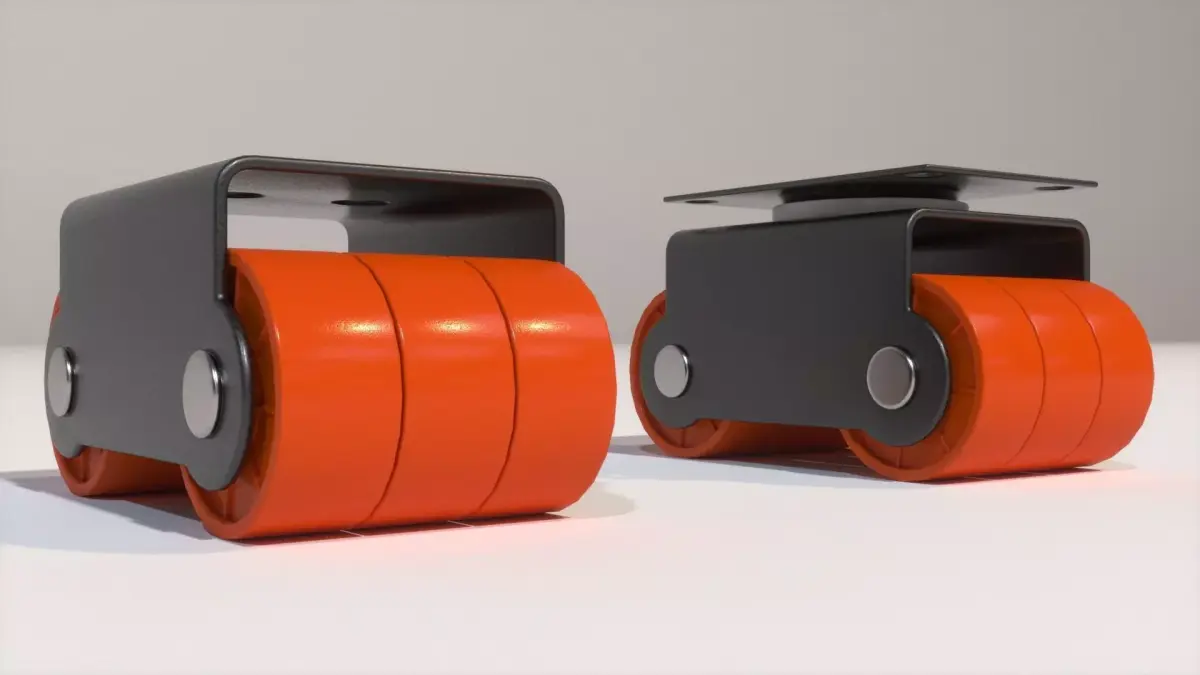 Sixer Wheel Caster 3D model