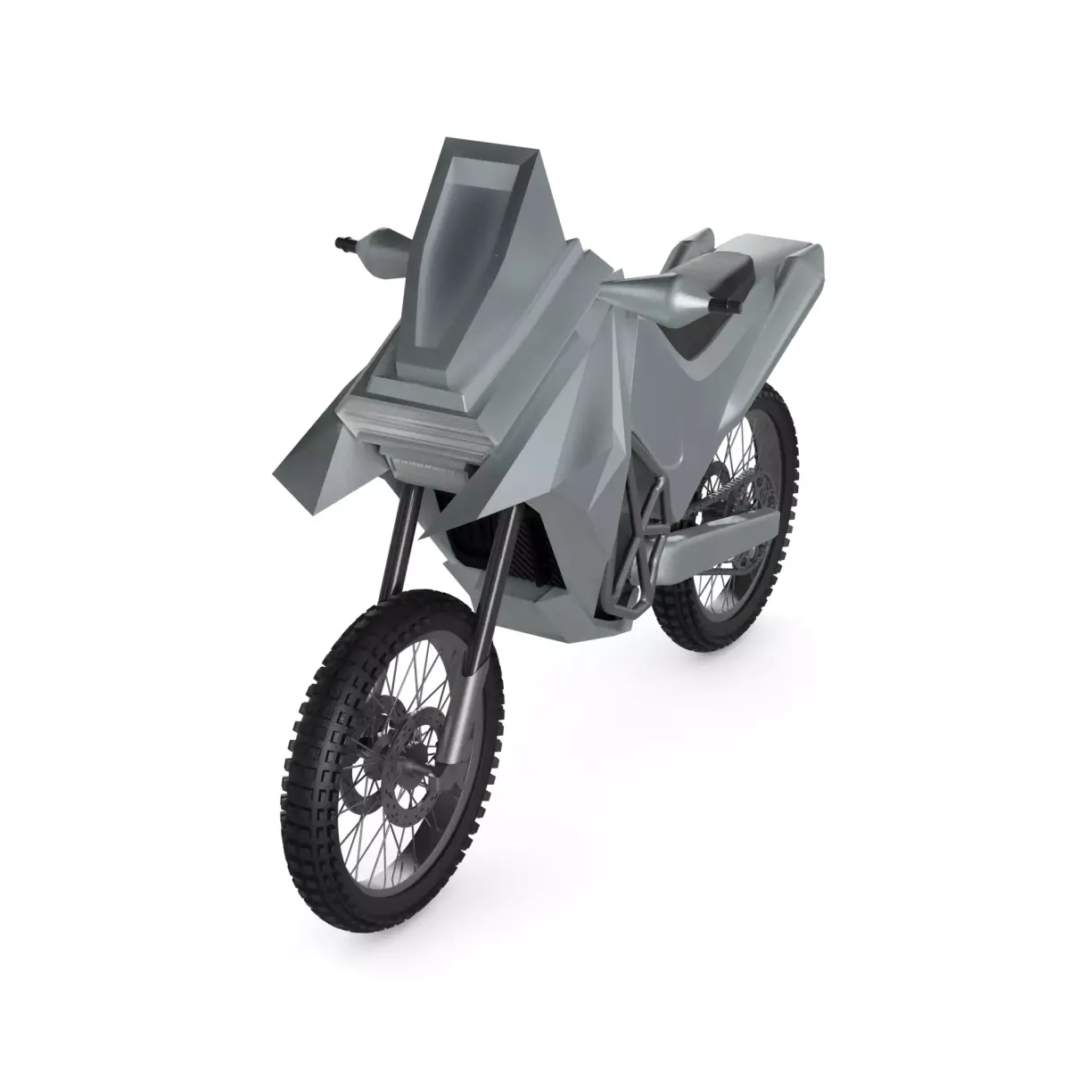 Adventure Motorcycle 3D model 3