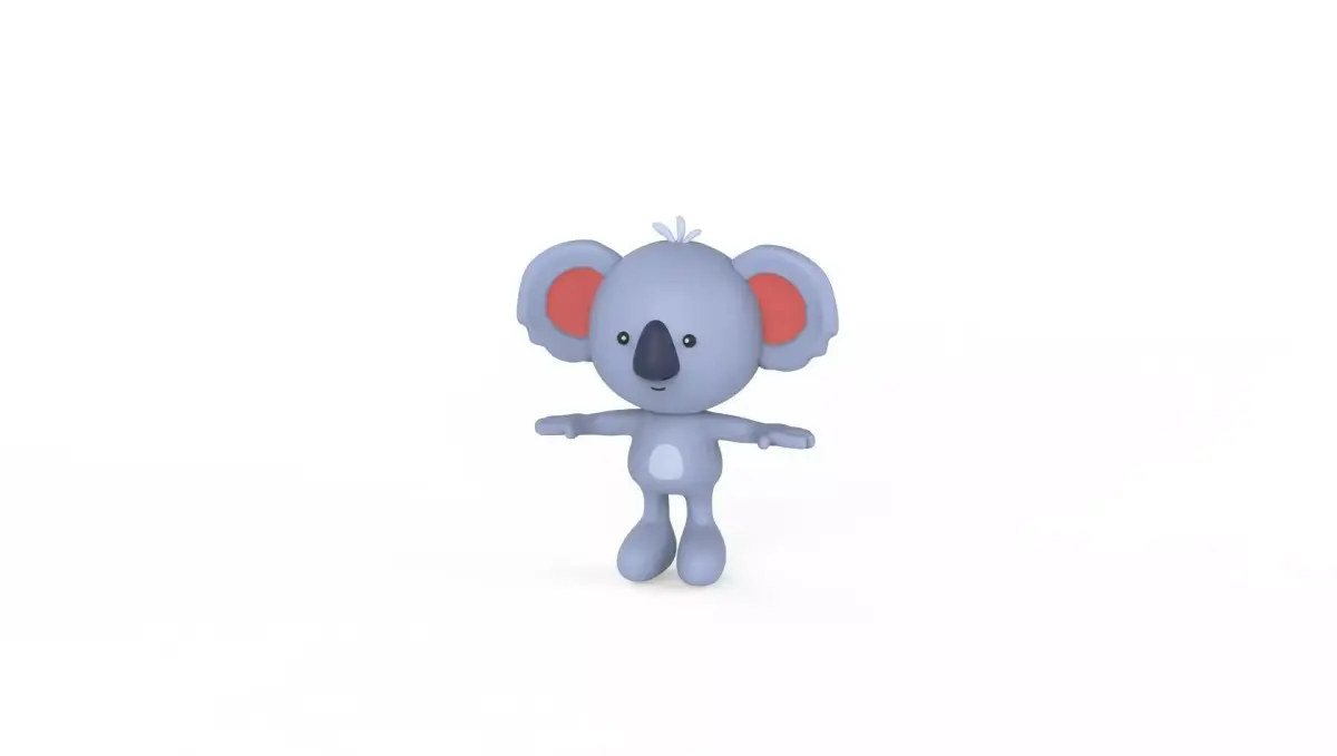 Character014 Ratel Animal  Low-poly 3D model